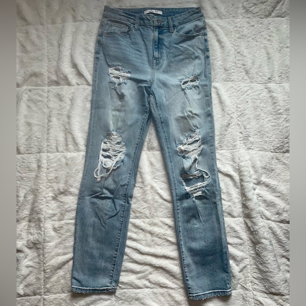 Willow & Root Mom Fit Destructive Jeans